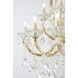 Canada LED 42 inch Satin Brass Chandelier Ceiling Light